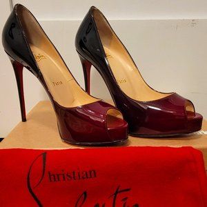 Christian Louboutin New Very Prive 120mm Pump in Carmin/Night